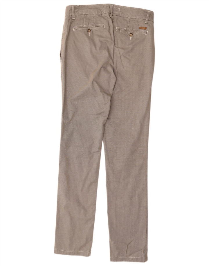 Pantaloni chino slim da uomo Rifle W30 L33 cotone pied de poule grigio