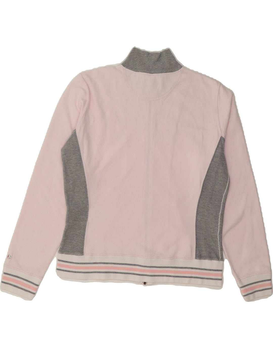 CHAMPION Womens Tracksuit Top Jacket UK 16 Large Pink Colourblock Vintage Champion and Second-Hand Champion from Messina Hembry 