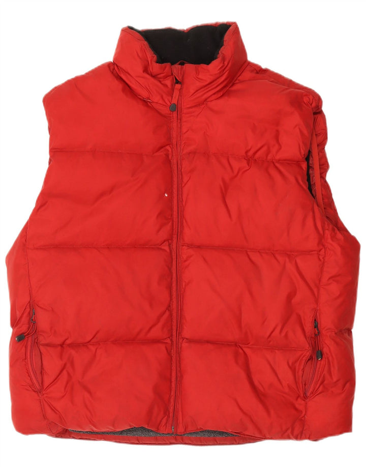Gilet imbottito da uomo Gap UK 40 Large rosso in nylon