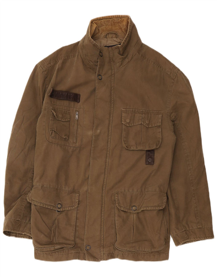 Giacca da uomo Marks & Spencer Blue Harbour Utility UK 40 Large Marrone