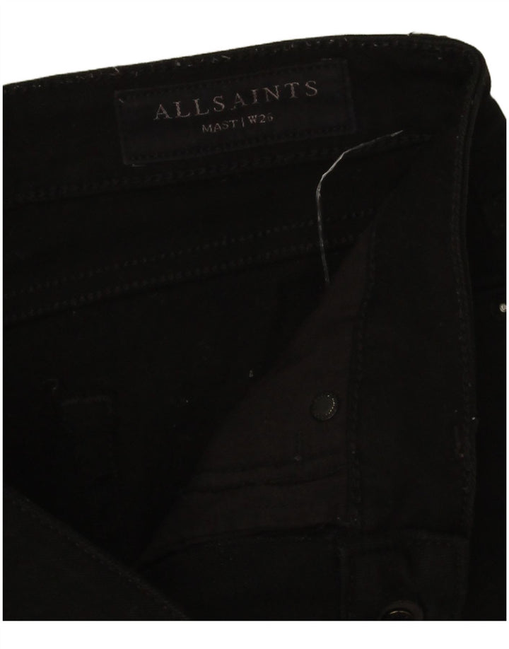 Jeans skinny da donna All Saints W26 L28 cotone nero