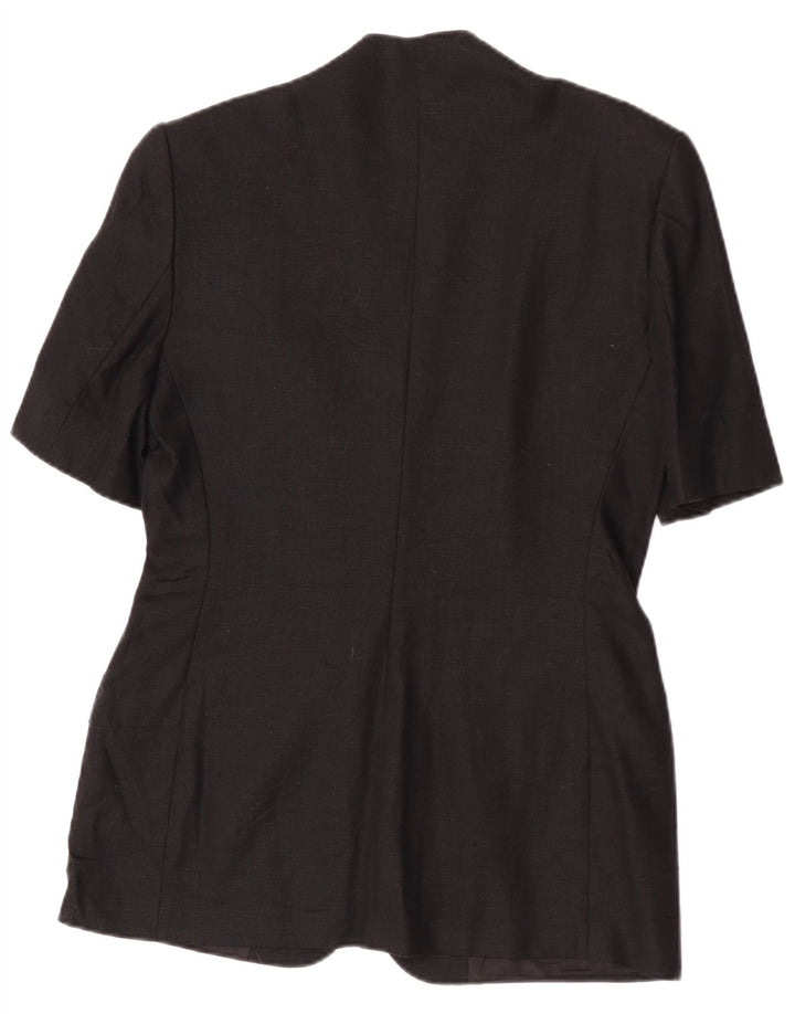 Giacca blazer da donna a maniche corte a 1 bottone Les Copains IT 44 media nera
