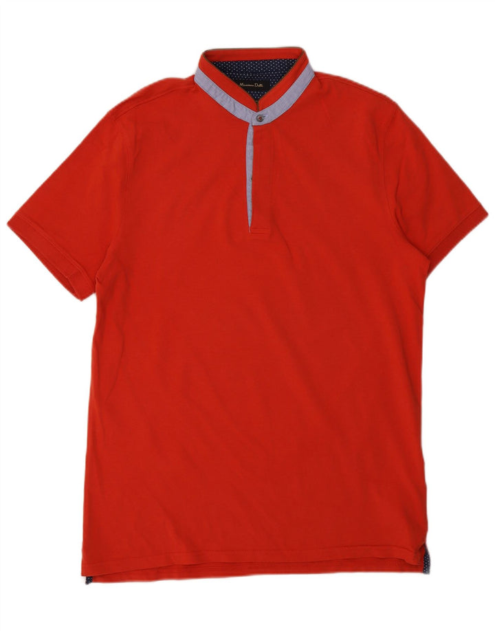 Polo da uomo Massimo Dutti in cotone rosso medio
