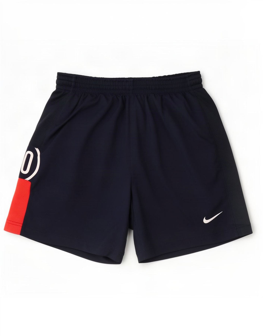 Pantaloncini sportivi grafici Nike da uomo, poliestere color block medio blu navy