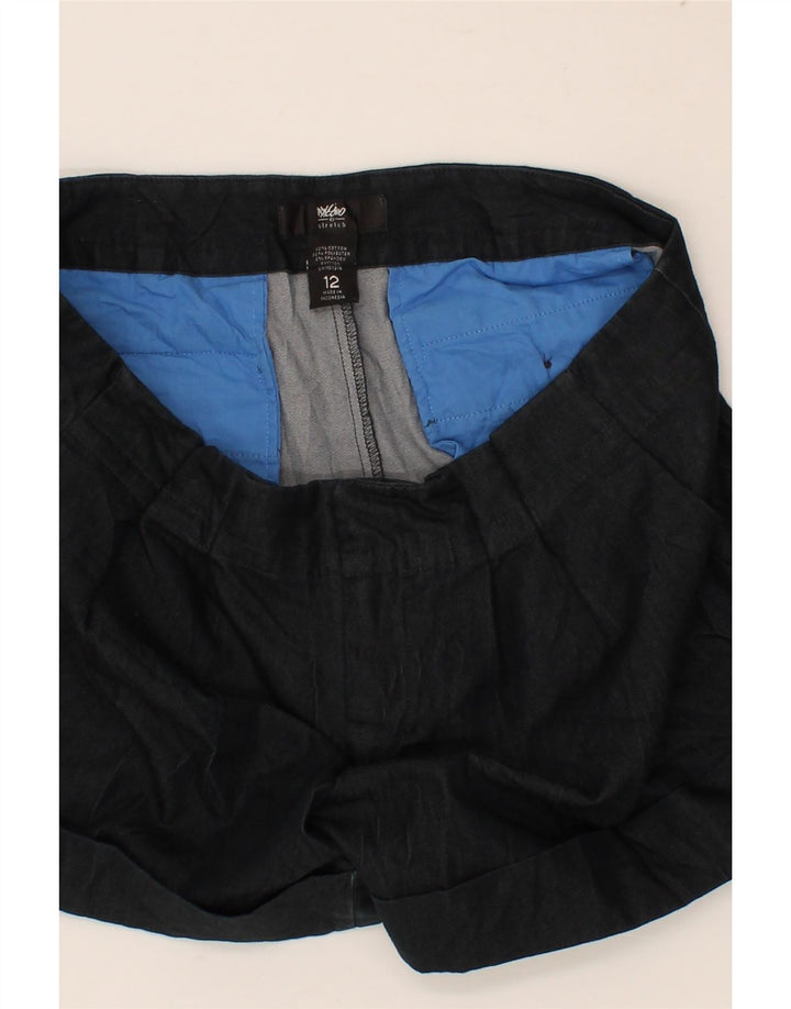MOSSIMO Womens Hot Pants US 12 Large W34 Black Cotton Vintage Mossimo and Second-Hand Mossimo from Messina Hembry 
