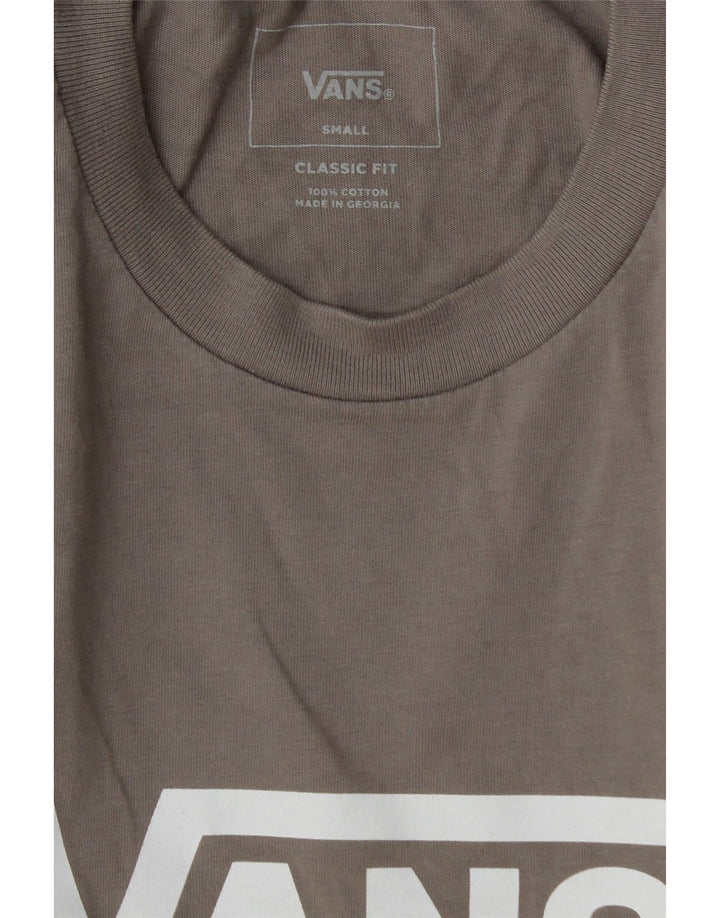 VANS Mens Classic Fit Graphic T-Shirt Top Small Grey Cotton Vintage Vans and Second-Hand Vans from Messina Hembry 