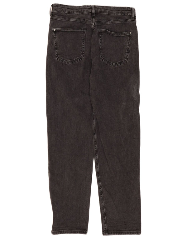 Jeans Boyfriend Tapered da donna Marks & Spencer UK 12 Medium W30 L29 Grigio