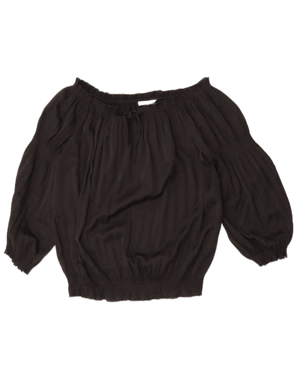 Top camicetta con spalle scoperte da donna Calvin Klein UK 18 XL Nero