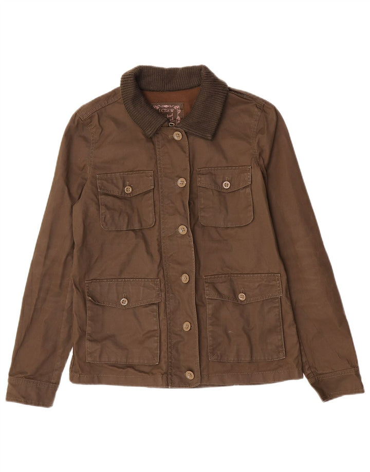 Giacca utility da donna J. Crew UK 6 XS cotone marrone
