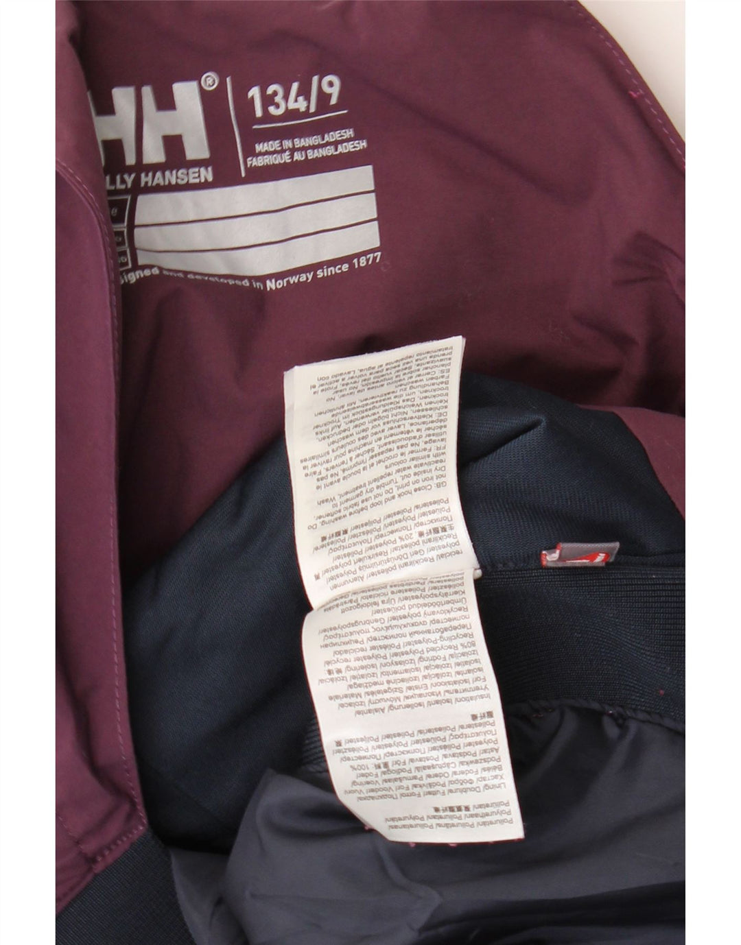 Pantaloni da sci per ragazze Helly Hansen 8-9 anni Poliestere color block viola