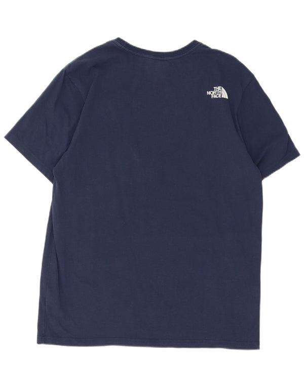 T-shirt grafica da uomo The North Face Top in cotone blu navy medio