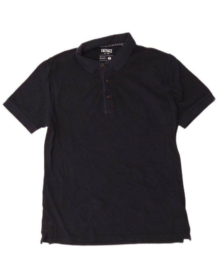 Polo regolare da uomo Fat Face in cotone blu navy medio