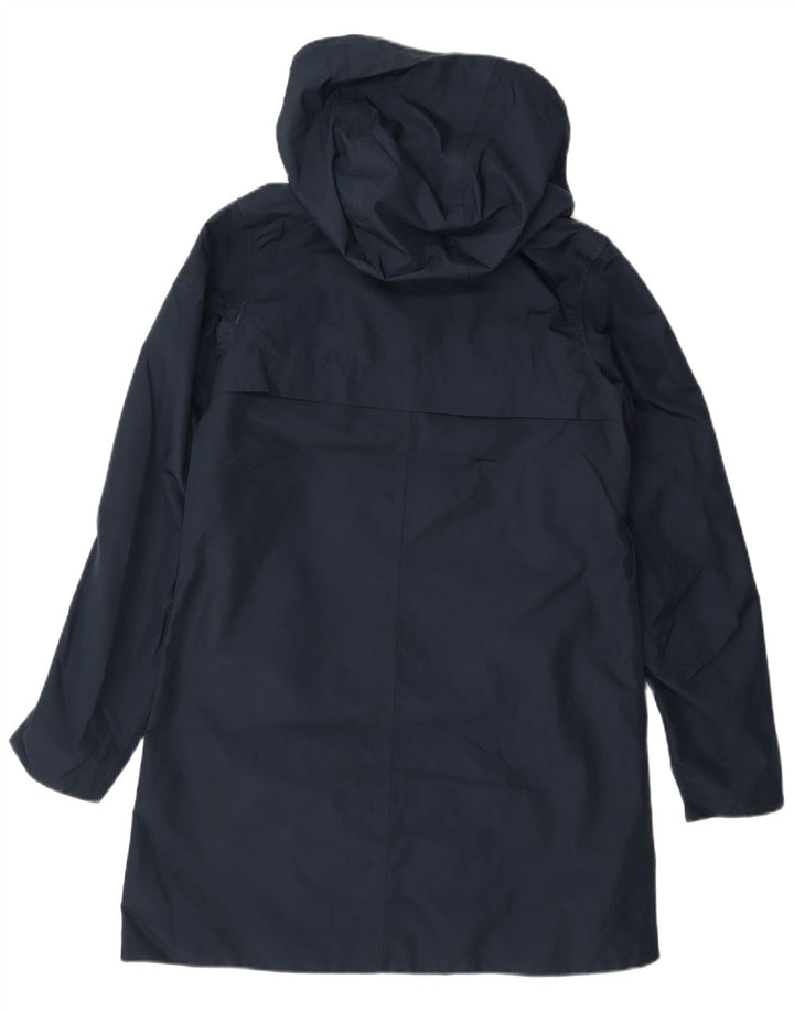 Impermeabile con cappuccio doppio petto da donna Helly Hansen UK 10 Small Blu Navy
