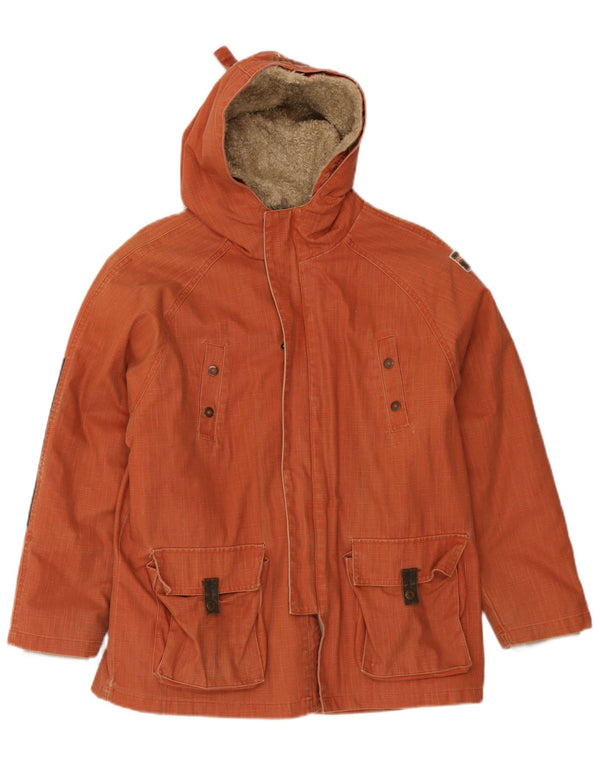 Giacca Timberland Graphic Utility da ragazzo 13-14 anni color block arancione