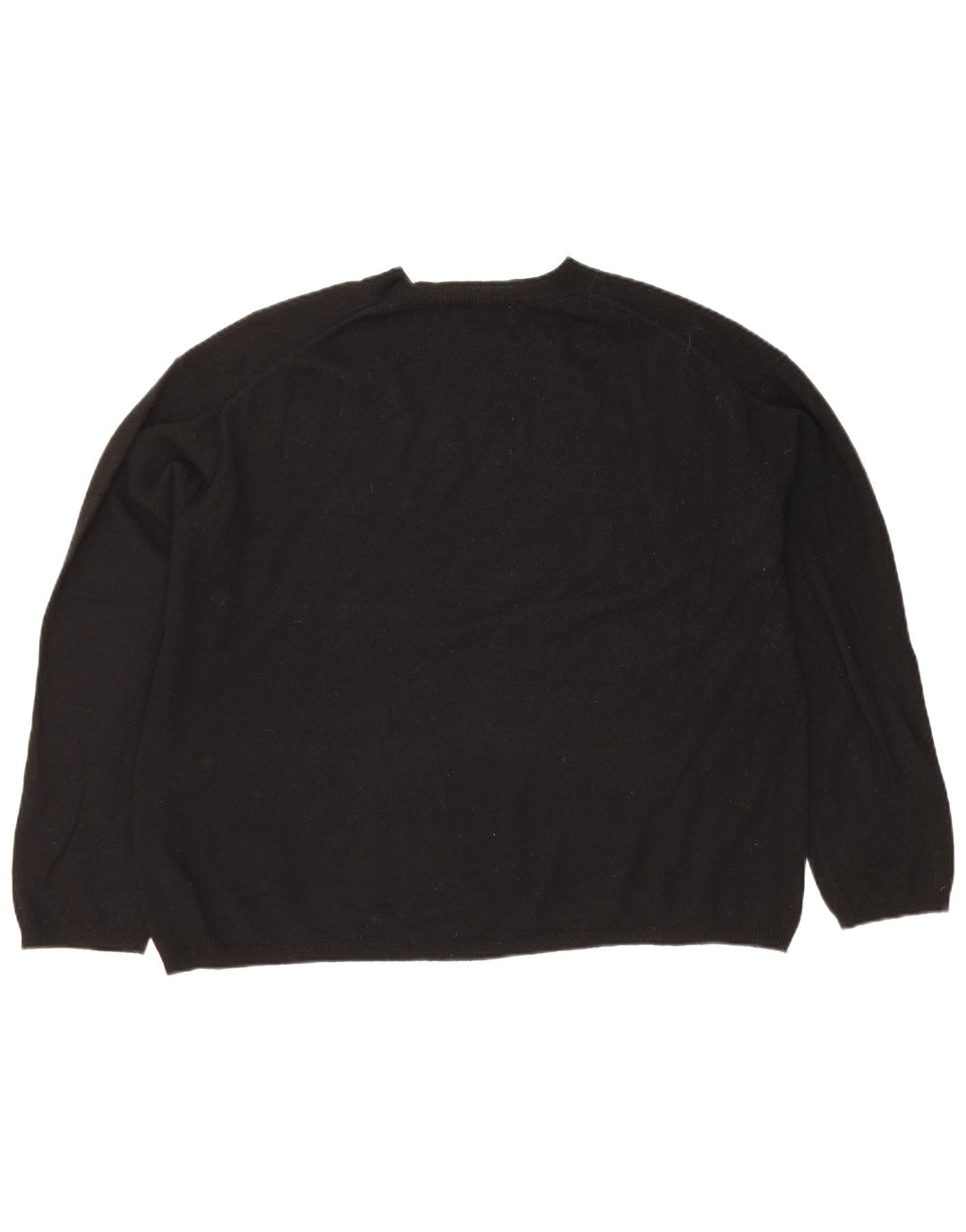 Maglione maglione girocollo oversize da donna Zara UK 14 medio nero