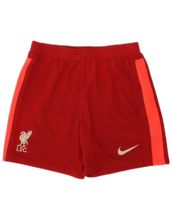 Pantaloncini sportivi Nike da ragazzo Liverpool 6-7 anni Large Rosso Colourblock in poliestere