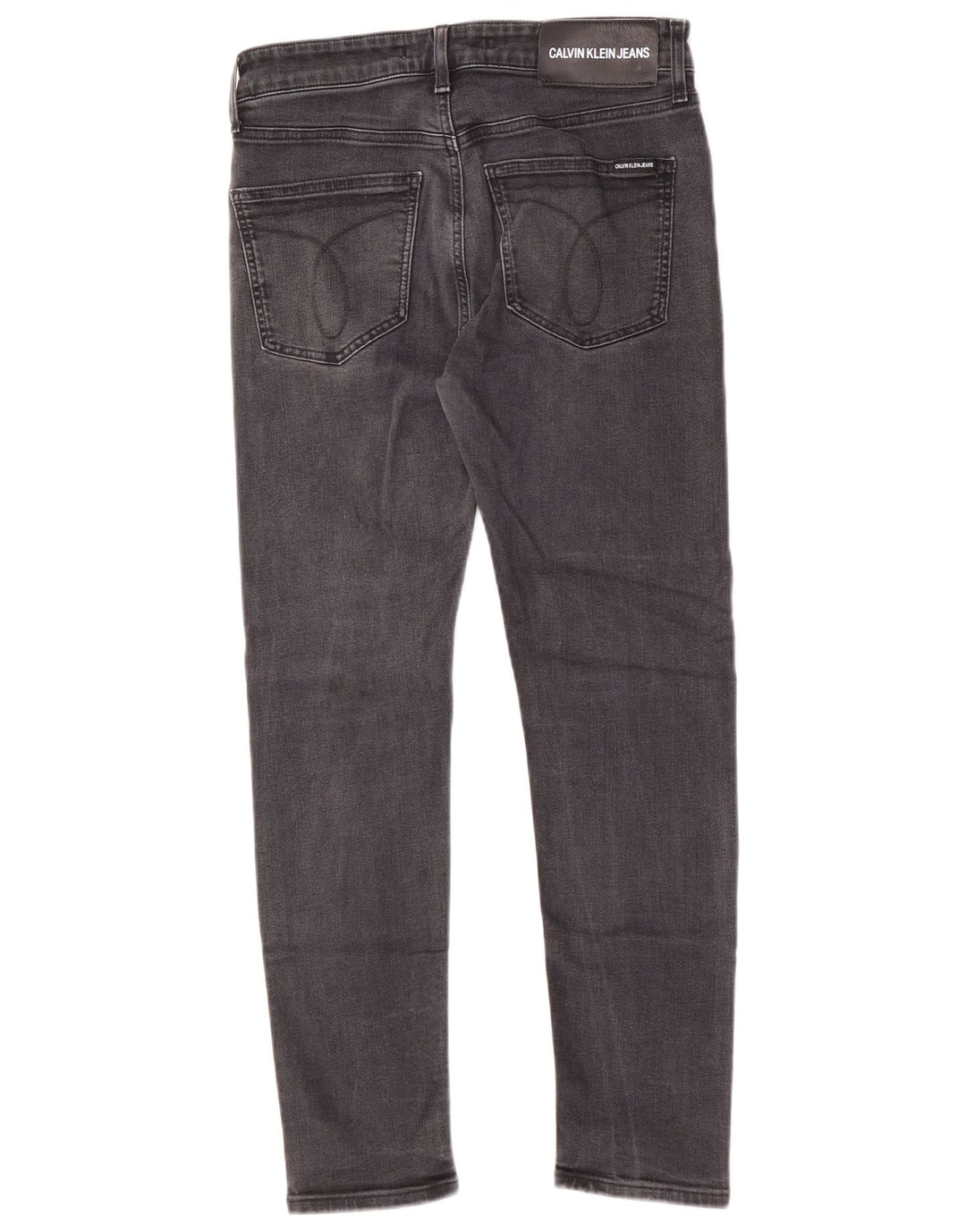 Jeans slim da uomo Calvin Klein W32 L27 cotone grigio