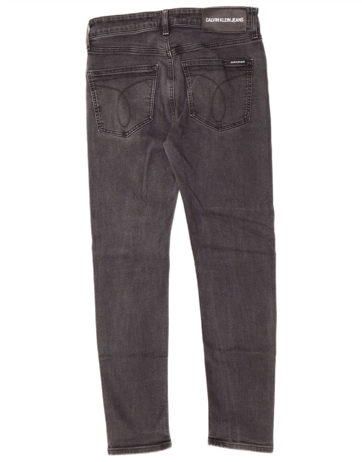 Jeans slim da uomo Calvin Klein W32 L27 cotone grigio