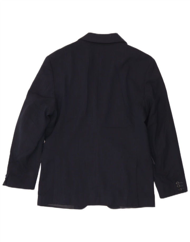 Giacca blazer da uomo a 2 bottoni Zara EU 46 piccola in poliestere blu navy