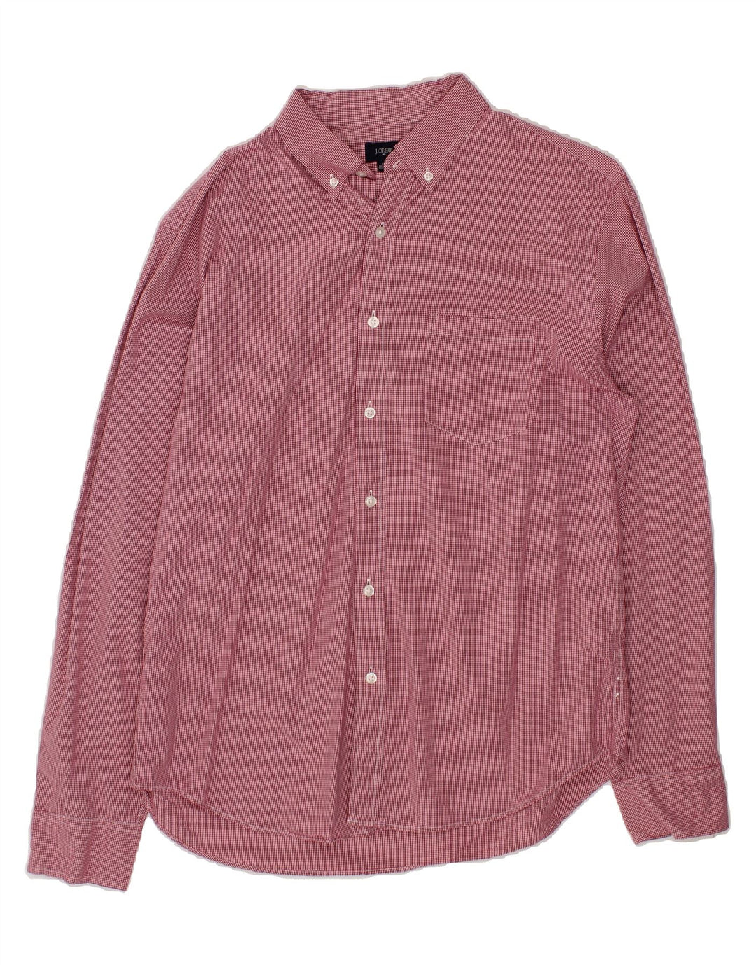 J. CREW Mens Shirt Large Red Check Cotton Vintage J. Crew and Second-Hand J. Crew from Messina Hembry 