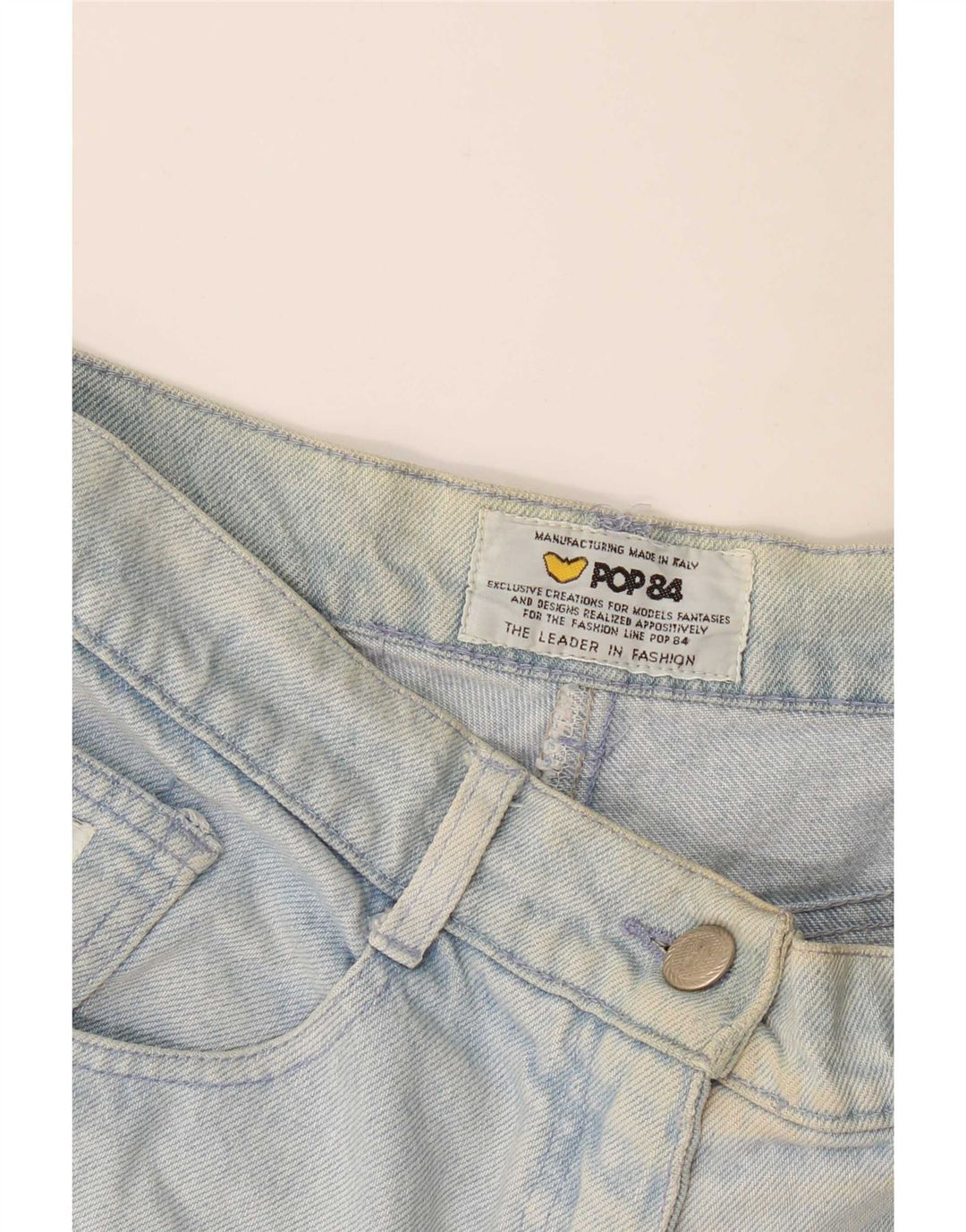 Pantaloncini di jeans da donna POP 84 W28 Blu medio