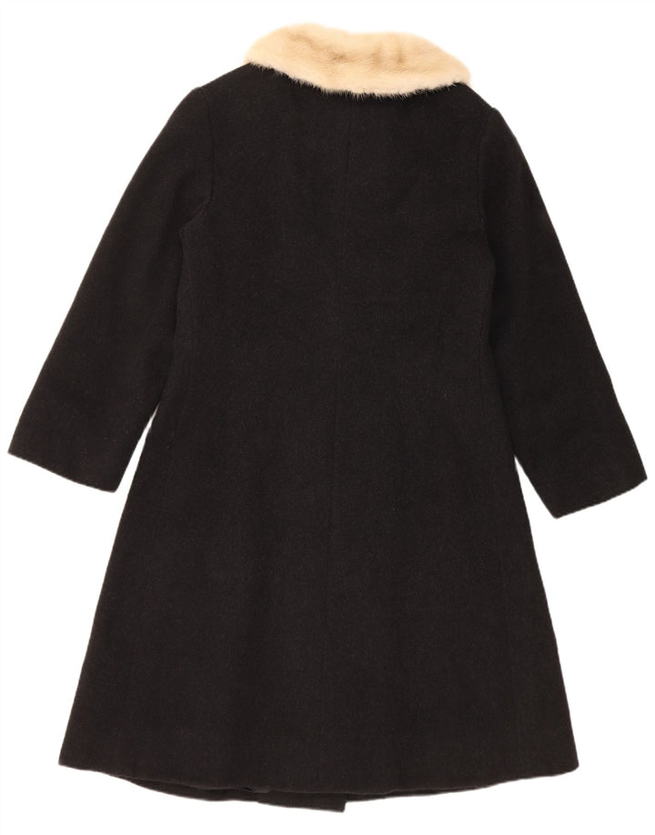 Cappotto vintage da donna UK 10 piccolo nero