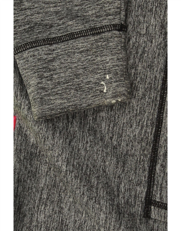 UNDER ARMOUR Womens Graphic Hoodie Jumper UK 16 Large Grey Polyester Vintage Under Armour and Second-Hand Under Armour from Messina Hembry 