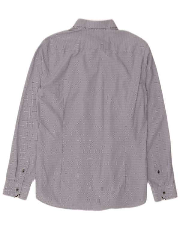 Ted Baker Camicia da uomo Taglia 3 Modale floreale blu medio