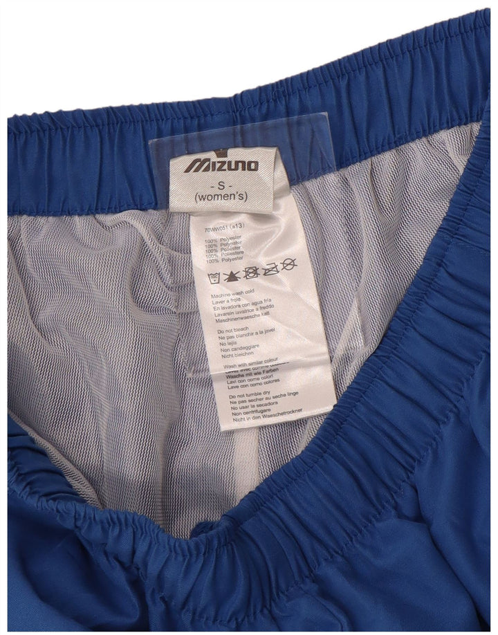 Pantaloni da tuta da donna MIZUNO UK 10 Small Blu Colourblock Poliestere