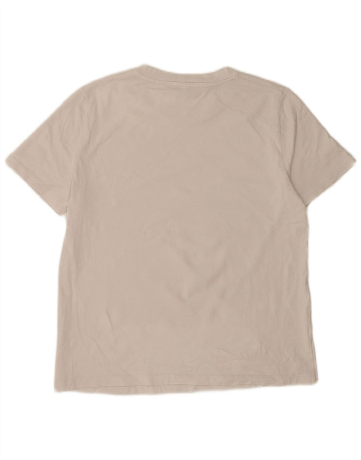 T-shirt da donna Zara Top UK 16 grande in cotone bianco