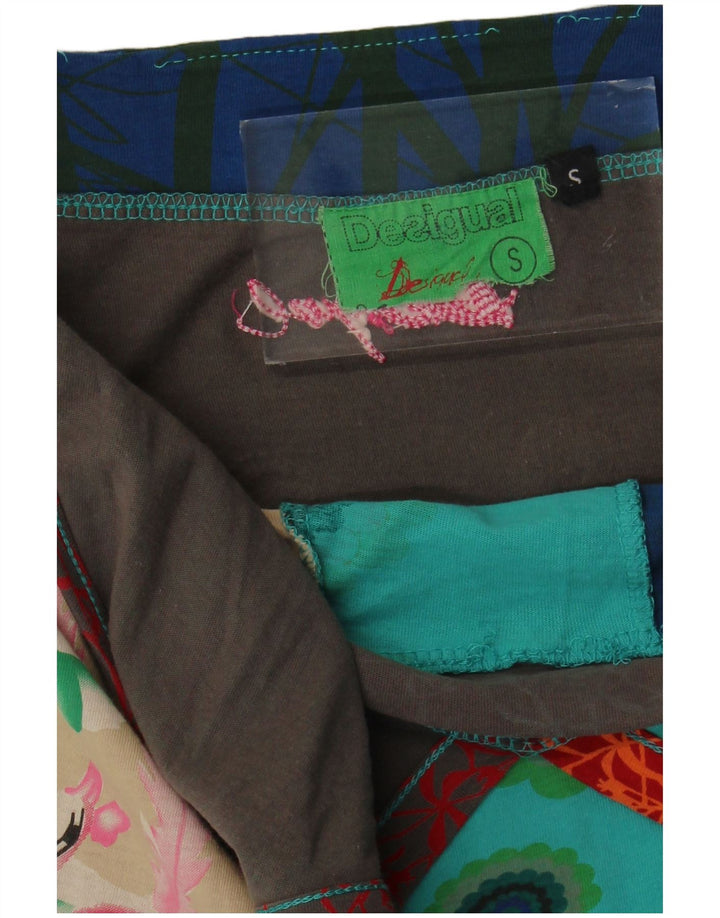 Desigual Womens Graphic Halter Dress UK 8 Piccolo floreale multicolore