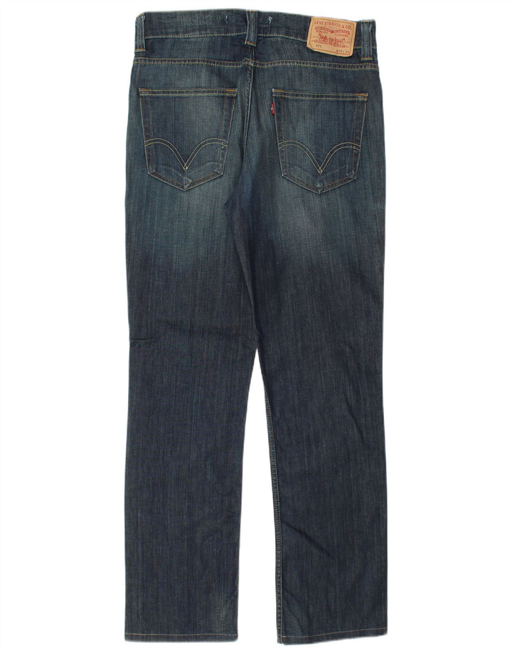 Levi's Uomo 511 Slim Jeans W36 L32 Cotone Blu