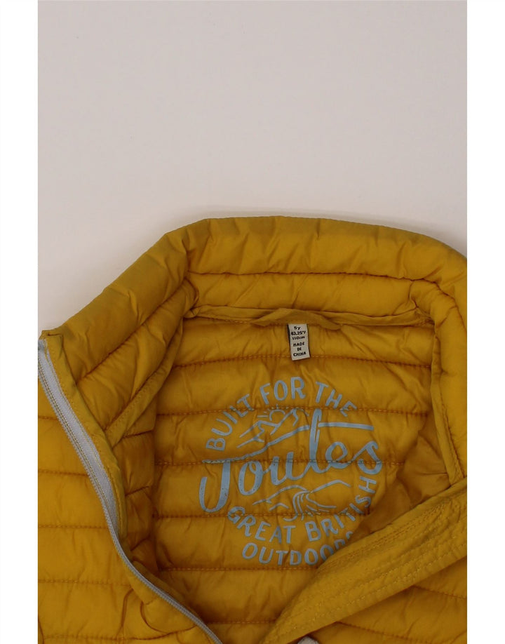 Gilet Imbottito Bambina Joules 4-5 Anni Giallo In Poliammide