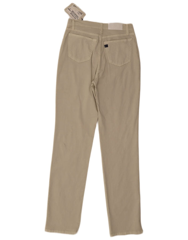 Outrage Womens Slim Casual Trousers W30 L32 Beige Cotton