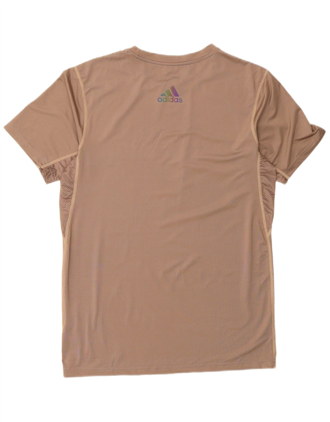 T-shirt grafica Adidas Aeroready da uomo, grande, in poliestere marrone