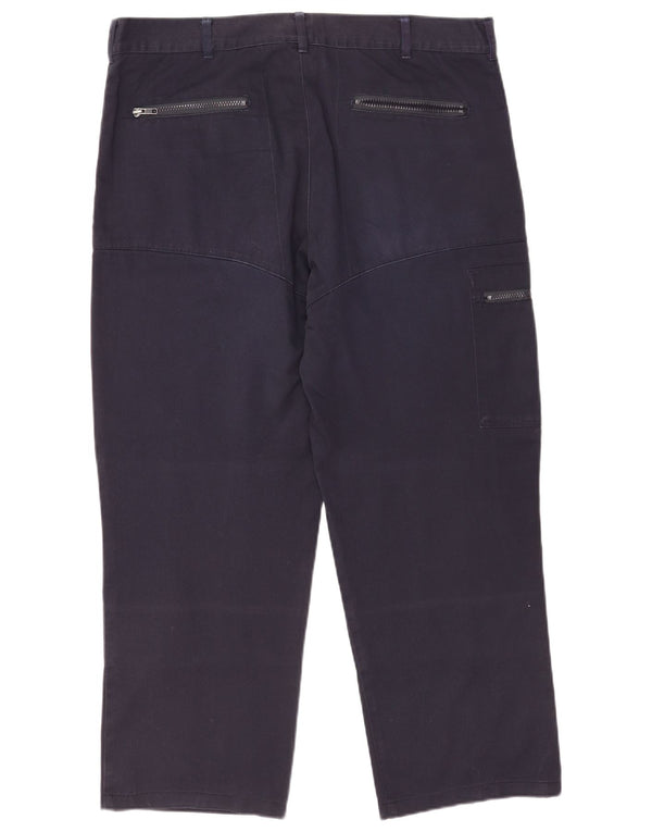 Dickies Pantaloni cargo dritti Redhawk da uomo W38 L28 poliestere blu navy