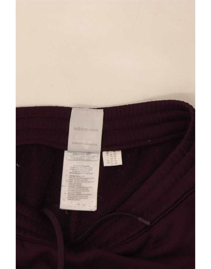 Pantaloni della tuta da donna Adidas UK 10 piccoli poliestere viola