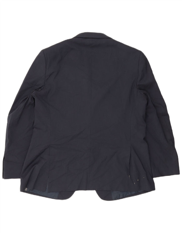 Giacca blazer a 2 bottoni da uomo Marks & Spencer UK 46 XL Blu navy