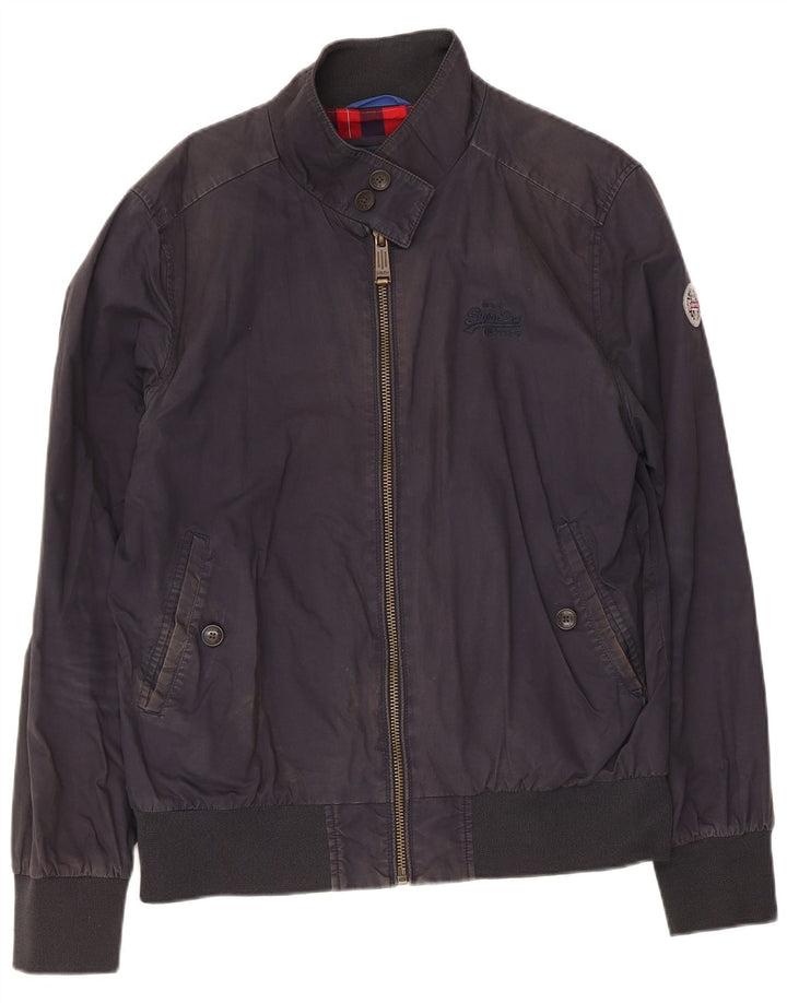 Giubbotto bomber da uomo Superdry UK 42 XL cotone blu navy