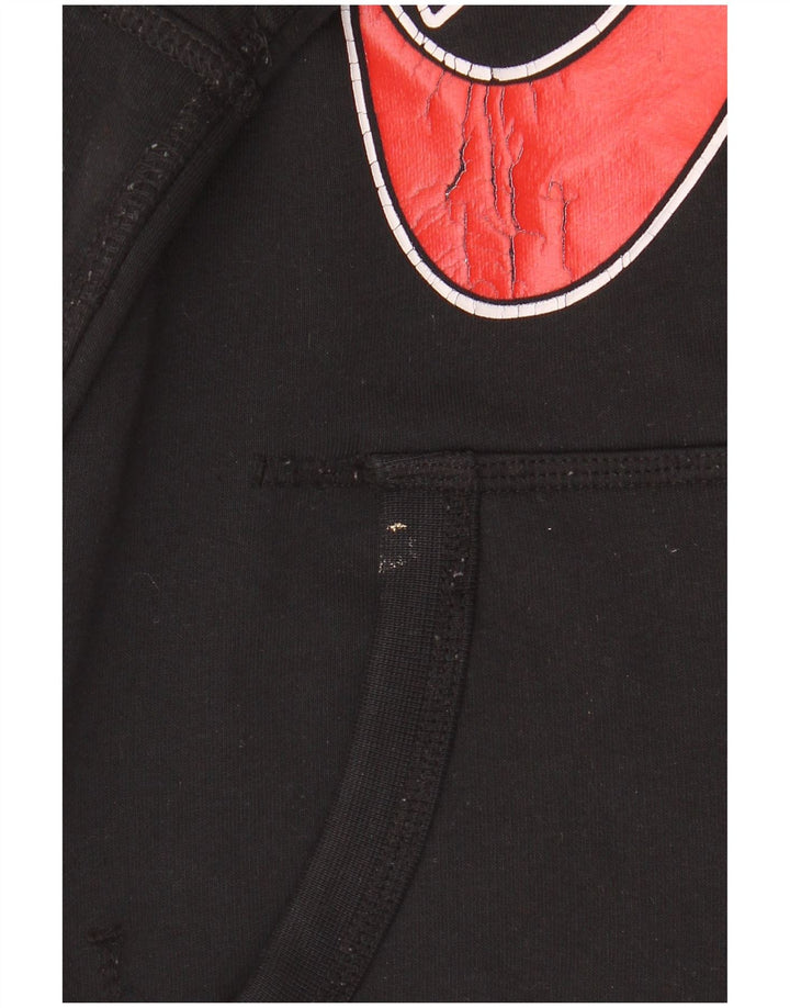 Felpa con cappuccio Nike Air Graphic da uomo in cotone nero medio