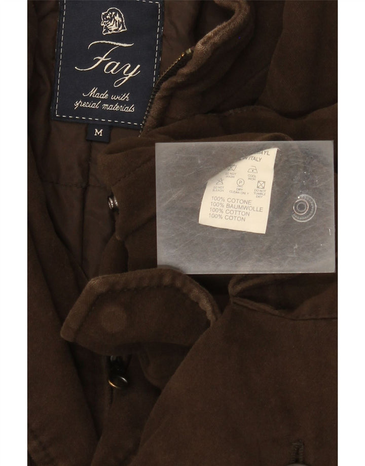 Giacca utility da uomo Fay UK 38 Cotone marrone medio