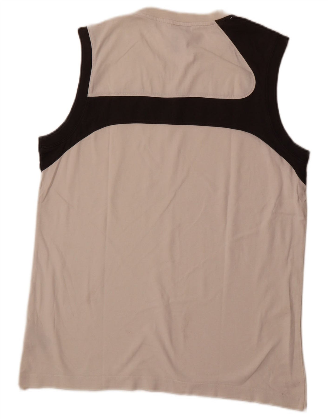 Canotta da uomo ADIDAS grande in cotone color block bianco