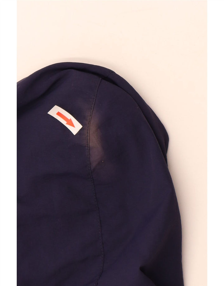 Giacca anorak con cappuccio grafico da uomo FILA UK 40 Large Blu Navy Colourblock