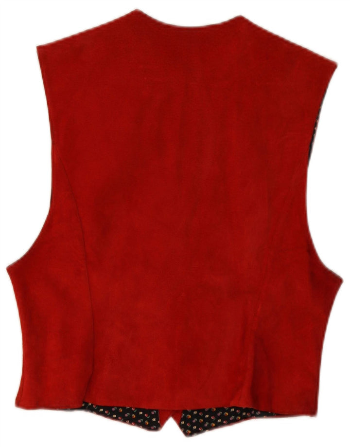 Gilet vintage da donna UK 10 piccolo rosso