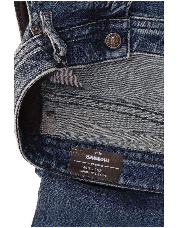 Jeans slim da uomo Diesel Thommer W36 L32 cotone blu