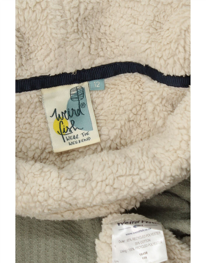 Felpa da donna Weird Fish Jumper UK 12 Poliestere verde medio