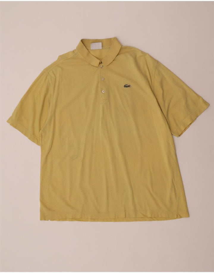 Polo da uomo Lacoste taglia 7 2XL cotone giallo