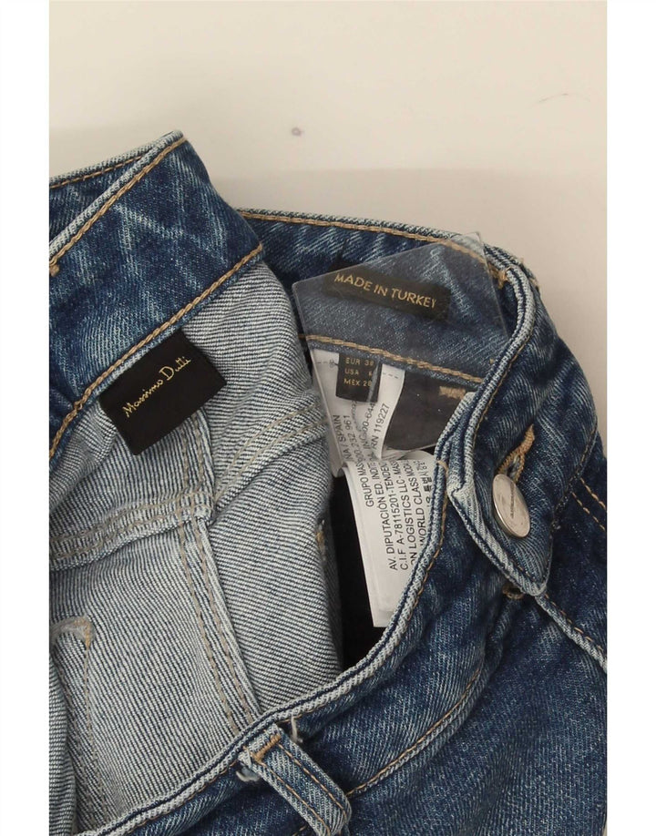Jeans slim da donna Massimo Dutti EU 38 Small W28 L26 Cotone blu