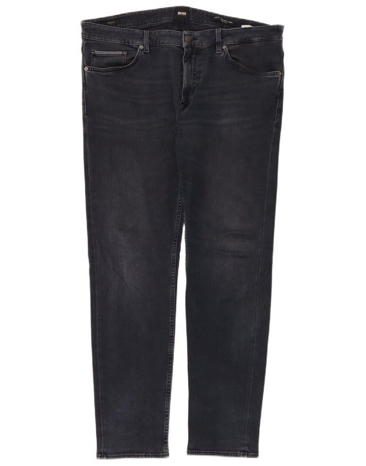 Jeans slim da uomo Hugo Boss W38 L34 cotone blu