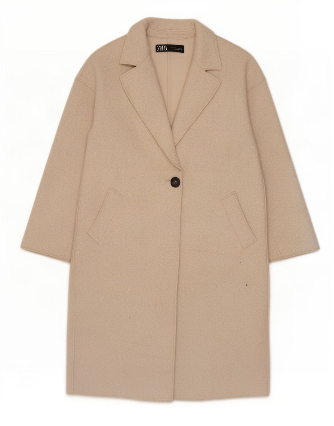 Soprabito oversize da donna Zara UK 10 piccolo beige